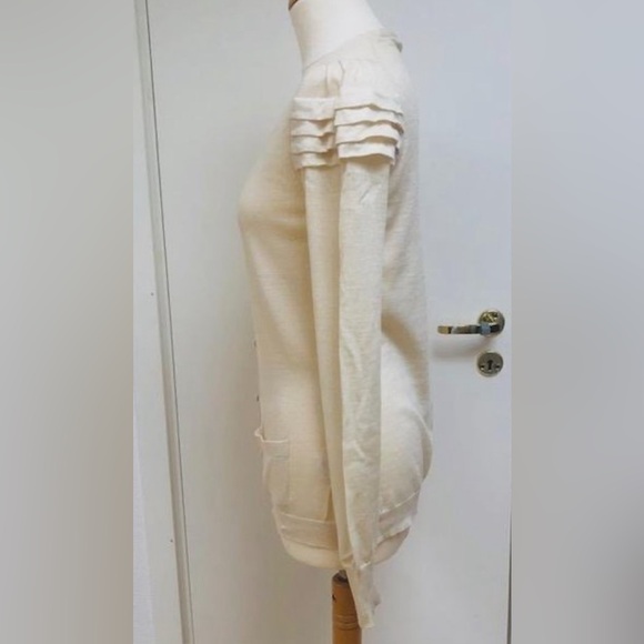 23- Reiss Vintage Merino Wool Cardigan - Picture 2 of 5